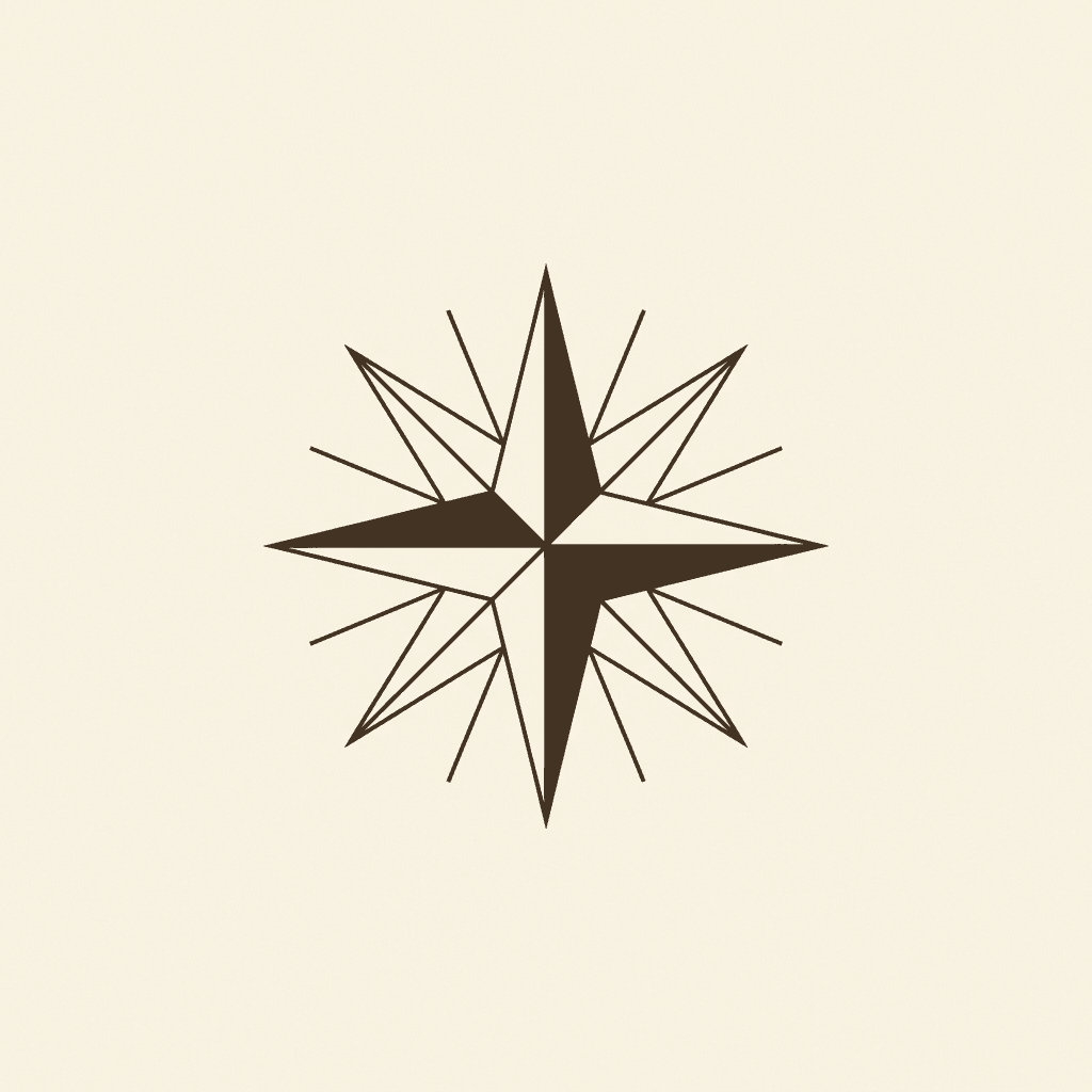 Symbol concept: Compass star